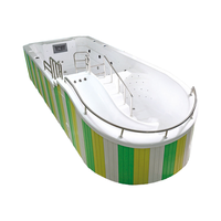 Bigeer Outdoor Garten Swim Spa 6m 7m 8m Fiberglas-Schwimmbecken mit individuellem Logo-Abdeckung für Kinder Modell BG-899