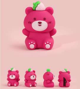 Oso de fresa lindo estudiante de dibujos animados papelería portátil Mini sacapuntas - Product Image 4