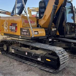 Excavatrice Sany 135c d'occasion, 13,5 tonnes, modèle 2022, faible nombre d'heures de travail, état 95% NEUF, moteur inclus, vente à prix réduit - Product Image 1