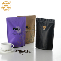 Pochettes quadruples scellées personnalisées recyclées pour emballage d'aliment sec sacs en papier kraft brun avec fenêtre translucide