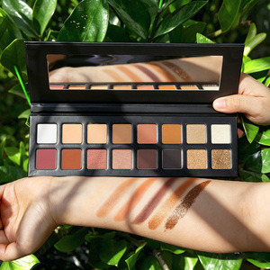 Fard à paupières de qualité supérieure avec logo personnalisé, haute pigmentation, maquillage glamour, 22 mm carré, 16 couleurs, mat, scintillant, pailleté - Product Image 1