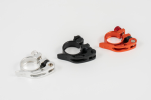 Morsetto per sellino bici H-01 in alluminio CNC con leva QR e colori anodizzati, con manopola di tensione preimpostata per 28.6/31.8/34.9mm - Product Image 5