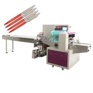 Multifunction packing machine with hole punch ball pen pencil brush pen packing machine