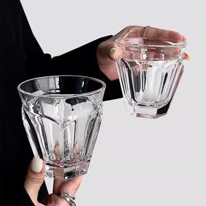 Tasse à latte art italienne, Tasse à café en <span class=keywords><strong>verre</strong></span> épais, Flat White glacé, <span class=keywords><strong>Macchiato</strong></span> court, <span class=keywords><strong>Verre</strong></span> à whisky, <span class=keywords><strong>Verre</strong></span> à spiritueux - Product Image 1