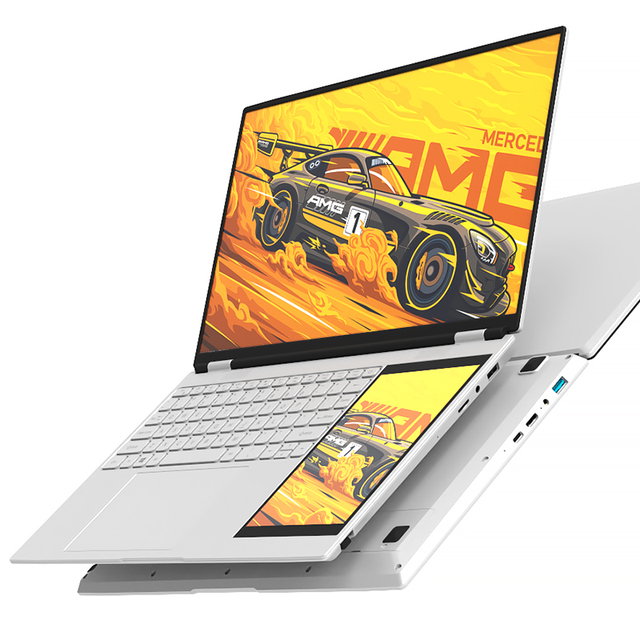 Wholesale Custom AZERTY Keyboard Dual Screen Laptop Touch Screen 15.6+7 Inch Computer Student I7 I9 13th N95 Business Laptop