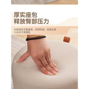 Tabouret électrique moderne scandinave nordique gris beige marron, matériau du panneau durable, pouf enfant, table basse de salon - Product Image 2