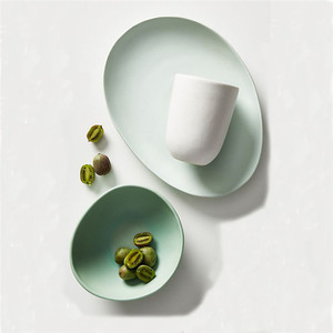 Diseño personalizado de color personalizado, estilo nórdico, mate plato de porcelana para hoteles restaurante - Product Image 2