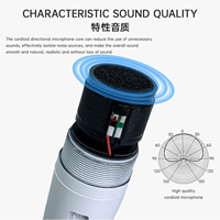 Microphone filaire portable GAM-58W, cardioïde dynamique, pour chant, avec interrupteur marche/arrêt, idéal pour les conférenciers, le karaoké et le chant