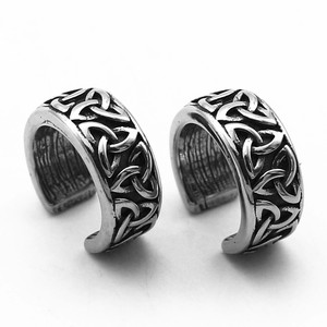 yunnique <b>Cuff</b> <b>Earrings</b> Titanium Steel Geometric Design Unisex Fashion Jewelry - Product Image 1