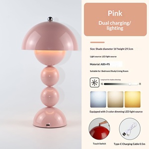 Lampe de table Ever-bright Bud, style nordique moderne, avec commande tactile ABS, batterie 5V incluse, 3 couleurs, pour chambre à coucher, chevet, bureau, décoration de mariage et d'ameublement - Product Image 6