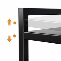 Estante Expandible para Horno de Microondas, Organizador Metálico de Almacenamiento para Cocina con Ganchos, Soporte para Electrodomésticos de Encimera