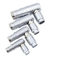 Connecteur de Série F Multi-cœurs de Grade Militaire, Prise Circulaire Métallique d'Aviation, Auto-bloquant Push-Pull, Protection IP68, -55~+125°C