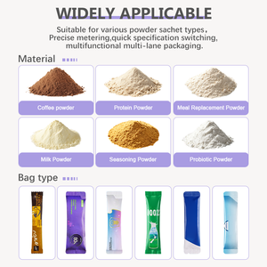 เครื่องบรรจุกาแฟโมคค่าบดแบบซองอัตโนมัติความเร็วสูงแบบหลายเลน สำหรับบรรจุภัณฑ์แบบแนวตั้ง 2 4 6 8 10 เลน - Product Image 2