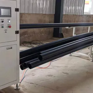 plastic hdpe PP water gas oil pipe melting machine with tube extruder line
