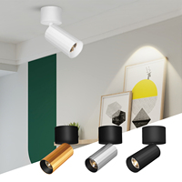 Lámpara de Techo LED Comercial de 7W, Regulable, COB, Aluminio, Alto CRI 90, Moderna, para Hogar, Oficina, Sala de Estar, Iluminación Interior, Montaje en Superficie