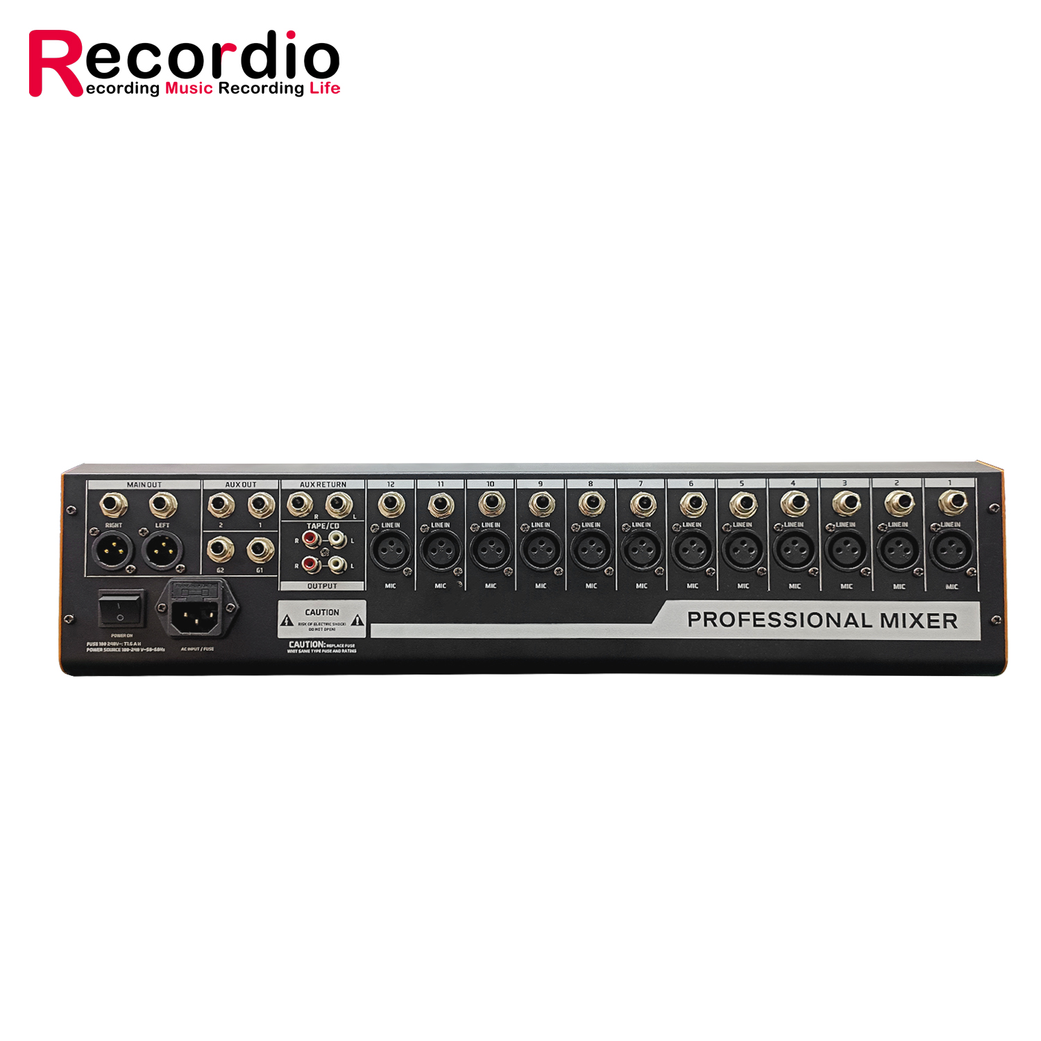 GAX-MV8 USB Audio Mixer - 8 Channel Mixing Console with 99DSP