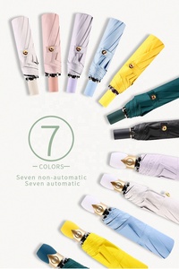 21inch Mini Travel Strong <strong>Windproof</strong> 3 Fold Cheap <strong>Folding</strong> <strong>Umbrella</strong> Rainy and Sunny <strong>Umbrella</strong> Plastic Indoor and Outdoor New - Product Image 2