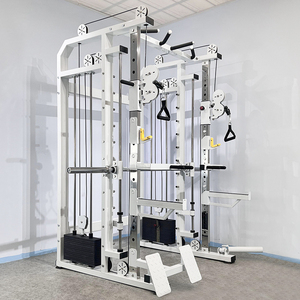 Nhỏ gọn Smith máy điện hệ thống <span class=keywords><strong>Rack</strong></span> với cáp ròng rọc ngực bay và băng ghế dự bị trạm cho nhà phòng tập thể dục - Product Image 4