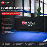 Diviseur de terrain de pickleball ARRONAX avec impression double face pour les clubs sportifs