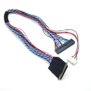 كابل LVDS مخصص مزدوج الطرف DF14-20P-1.25C بخطوة 1.25 مم و20 دبوس لشاشات اللمس الصناعية وآلات الإعلانات وشاشات LCD - Product Image 5
