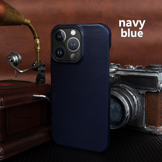 Oil Edge Phone case for iPhone 15 Pro Genuine Leather Phone case for iPhone case