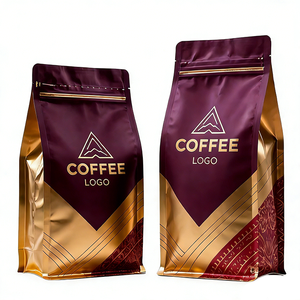 8oz 12oz 16oz 5lb 100g 250g 500g 1kg100% リサイクル可能なバルブコーヒーバッグカスタムプリント - Product Image 1