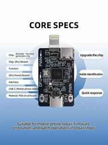 Carte d'ingénierie DFU <span class=keywords><strong>OSS</strong></span> RP2350A pour iPhone XR-11PM – Outil de développement de microcontrôleur en un clic, puce PICO, réparation en mode violet - Product Image 2