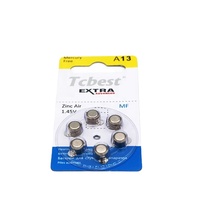 Prix d'usine en gros 1.4v A13 PR48 265mah Zinc Air Batterie pour appareil auditif