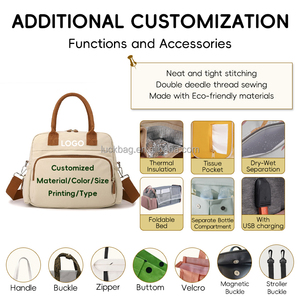 Tas Bayi Multifungsi 2 in 1, Organizer Stroller, Tas Popok, Berkualitas Tinggi, Tahan Air, Tas Gantung untuk Perjalanan - Product Image 3