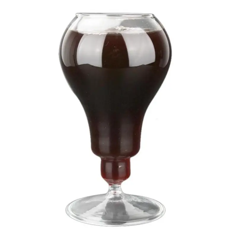 עיצוב מודרני בורוסיליקט כוס זכוכית נורה בסגנון 250 מ""ל קיבולת יין למסיבות