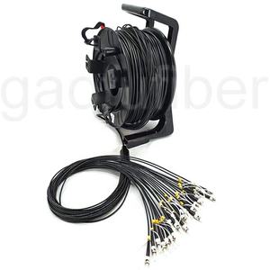 SM Armored Tactical <span class=keywords><strong>Fiber</strong></span> Optical Cable Reel Mit 12 24 LC-Anschlüssen für Rundfunk-und Pro-Audio-Anwendungen - Product Image 5
