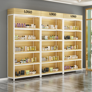 ตู้โชว์เครื่องสำอางแบบตั้งพื้นสำหรับร้านค้า  <span class=keywords><strong>ชั้น</strong></span><span class=keywords><strong>ว</strong></span>างสินค้าสำหรับร้านเสริมส<span class=keywords><strong>ว</strong></span>ย - Product Image 2