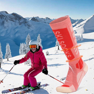 <span class=keywords><strong>Chaussettes</strong></span> de <span class=keywords><strong>ski</strong></span> en laine mérinos pour femmes Hiver High-Tube Mountaineering Crew <span class=keywords><strong>Chaussettes</strong></span> de sport de plein air antidérapantes Tricoté Cross-Border Exclusive - Product Image 1