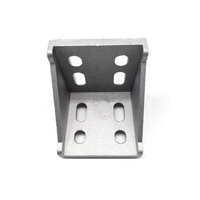 Plaque de renfort d'angle extérieur triangulaire 80 mm x 80 mm pour profilé en aluminium extrudé