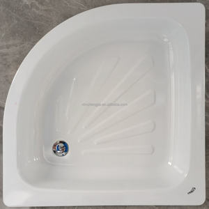 Beau secteur acier émail plateau de douche XG800C salle de bain Quadrant plateau de douche en acier pour la maison hôtel - Product Image 2