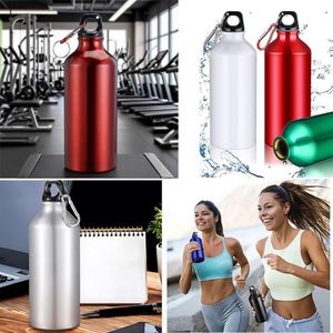 Bouteille d'eau en aluminium 500 ml avec logo personnalisé, anti-fuite, pour le camping en plein air, l'escalade, bouteilles en métal à paroi simple, bouteille à boisson en aluminium - Product Image 6