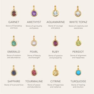 Collana con Ciondolo in Acciaio Inossidabile Placcato Oro 18K, Sole, Occhio del Diavolo, Luna, 12 Pietre Portafortuna per Donne - Product Image 4