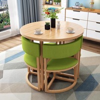 Ensemble de tables rondes de style nordique en gros, vente chaude, taille personnalisée de qualité supérieure, banquet, salon, commande en gros