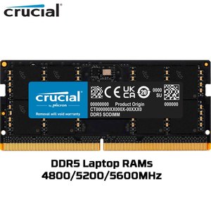 Original Crucial DDR5 Memoria <span class=keywords><strong>RAM</strong></span> <span class=keywords><strong>16GB</strong></span> 32GB 48GB 4800MHz 5200MHz 5600MHz Notebook Memoria SODIMM <span class=keywords><strong>Laptop</strong></span> - Product Image 2