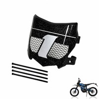 Protection de plaque d'immatriculation ventilée en plastique PP noir pour Surron Talaria 79bike, accessoires de moto électrique tout-terrain avec sangles