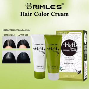 Tinta per Capelli Naturale a Base di <span class=keywords><strong>Erbe</strong></span> 3 in 1 Senza Ammoniaca e PPD con Ginseng, Colore Marrone e Nero, Vendita all'Ingrosso - Product Image 4