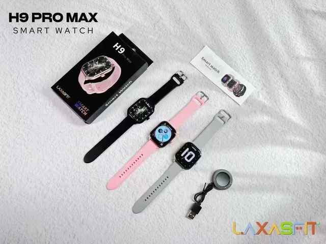 H9 MAX Android Smart Watch Chronograph Heart Rate Monitor Sports Fitness Tracker 2.01 Inch TFT Touch Screen BT Call Music Player