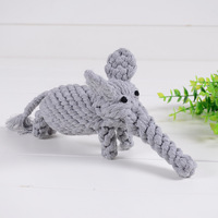 Jouet à mâcher en corde pour chien mignon, jouet interactif en coton pour chiot, jouet à nouer pour jouer