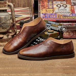 Designer Loafers <b>for</b> <b>Men</b> - Summer Casual <b>Shoes</b>, Leather <b>Men's</b> <b>Shoes</b>, Retro Casual Leather <b>Shoes</b> - Product Image 5