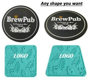 Sous-verres souvenirs en PVC souple pour tasses de thé et de café, supports de tasses en caoutchouc, épaisseurs 3mm et 5mm - Product Image 5