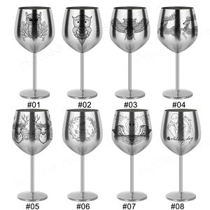 Calice da Vino in Acciaio Inossidabile Infrangibile da 500ml 18oz con Logo Personalizzato per Bar, Feste, Ristoranti e Hotel - Product Image 3