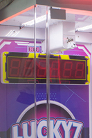 Machine à griffes LUCKY7 Leon pour jeux à monnayeur, avec éclairage clignotant, en métal, 110/220V, garantie 1 an, version anglaise