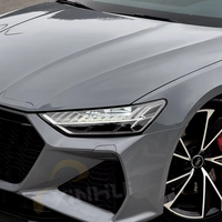 Film de protection de carrosserie automobile TPU gris clair mat, auto-réparateur, anti-rayures, 7,5 mil, revêtement super hydrophile, garantie 5+ ans