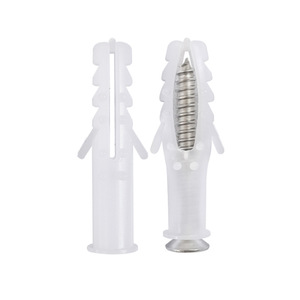 Chevilles murales en PE de haute qualité 6x40mm, cheville d'expansion en plastique compatible avec divers matériaux, <span class=keywords><strong>poteau</strong></span> amovible thermolaqué - Product Image 1