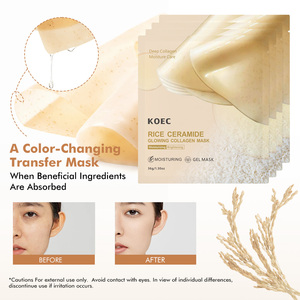 <span class=keywords><strong>Mascarilla</strong></span> Facial de Colágeno con Ceramidas de <span class=keywords><strong>Arroz</strong></span> KOEC para Piel de Cristal Coreana, <span class=keywords><strong>Mascarilla</strong></span> Hidratante de Hidrogel Reafirmante y Antienvejecimiento para el Cuidado de la Piel - Product Image 2